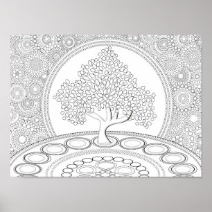 Colouring Tree Of Life Poster
