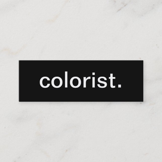 Colourist Business Card (Front)