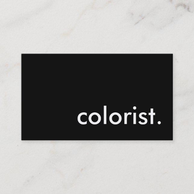 colourist. business card (Front)