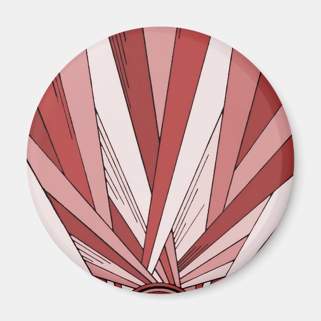 Colourized Red Sunrise Magnet (Front)