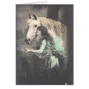 Colourized Vintage Horse Photo