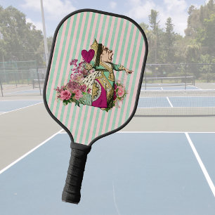Colourized Vintage Wonderland Queen   Pickleball Paddle