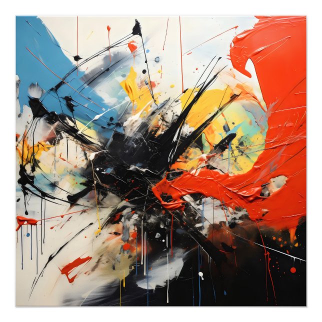 Colours Abstract Art Photo Print (Front)