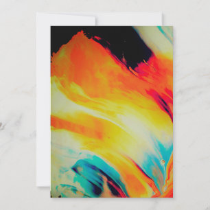 Colours Abstract    Thank You Card