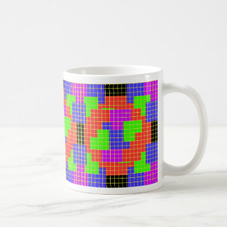 colours and shapes coffee mug