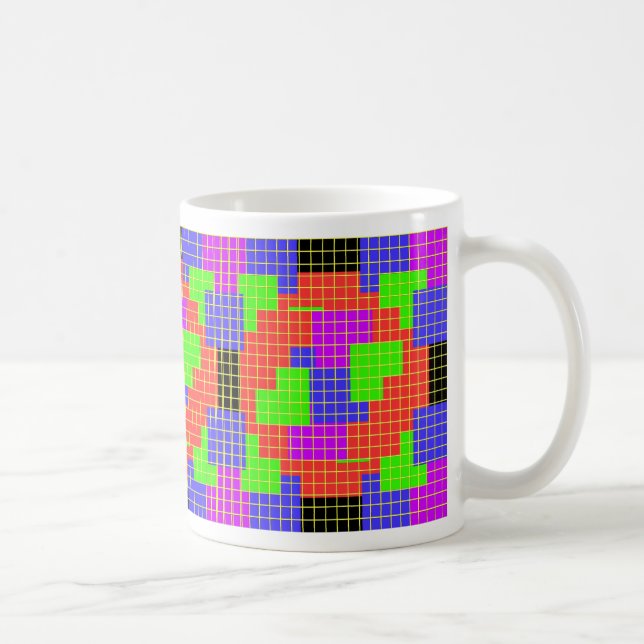 colours and shapes coffee mug (Right)