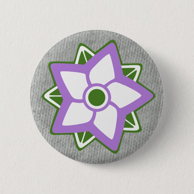 Colours Badge: Non-Binary Gender, Genderqueer 6 Cm Round Badge (Front)