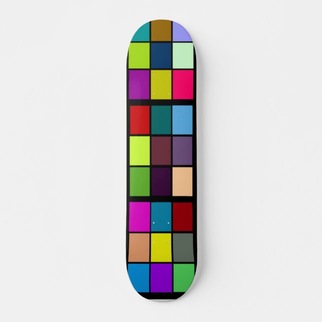 Colours black border Skateboard (Front)