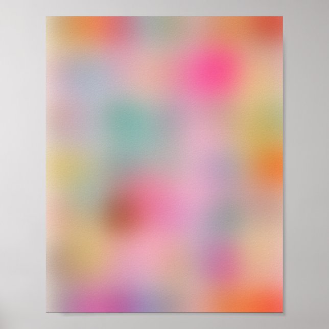 Colours Blooming 03 Aura Gradient Poster (Front)
