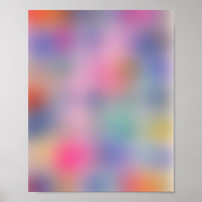 Colours Blooming 04 Aura Gradient Poster (Front)