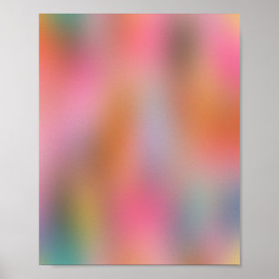 Colours Blooming 05 Aura Gradient Poster