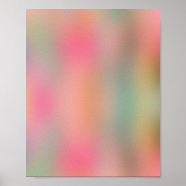 Colours Blooming 07 Aura Gradient Poster (Front)
