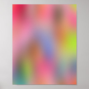 Colours Blooming 08 Aura Gradient Poster