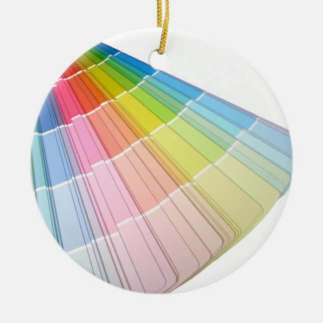 Colours Ceramic Tree Decoration (Front)