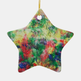 colours ceramic tree decoration