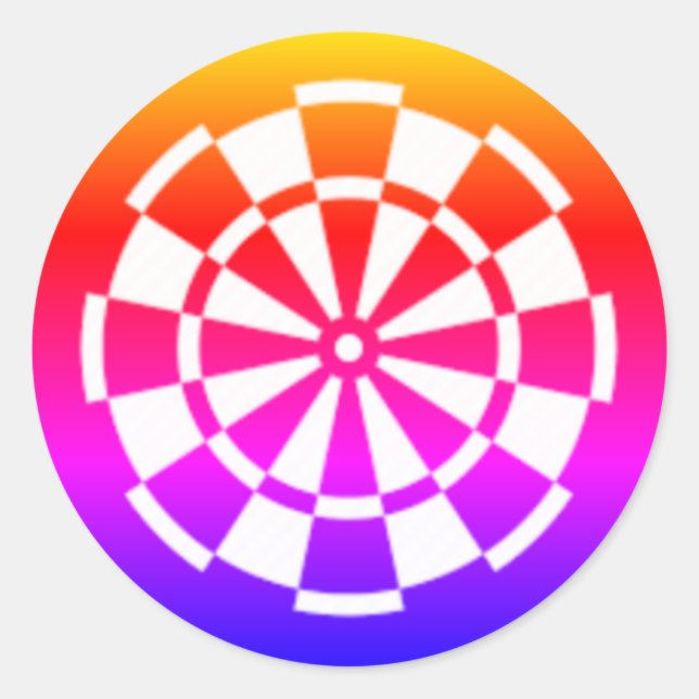 Colours Classic Round Sticker (Front)