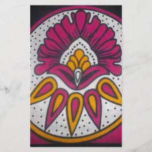 colours cool retro vintage African traditional sty