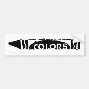 Colours crayon sticker