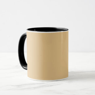 Colours Creamy Beige + Black  Mug