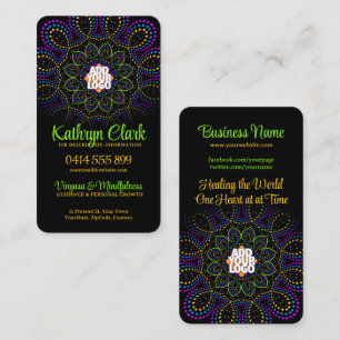 Colours Energy Yoga Goddess  w/ Logo Business Card