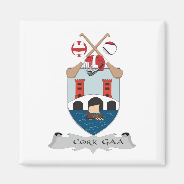 Colours for the GAA Team for County Cork Magnet (Front)