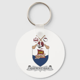 Colours for the GAA Team for County Galway Key Ring
