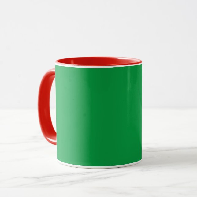 Colours Green And Red Combo  Mug (Front Left)