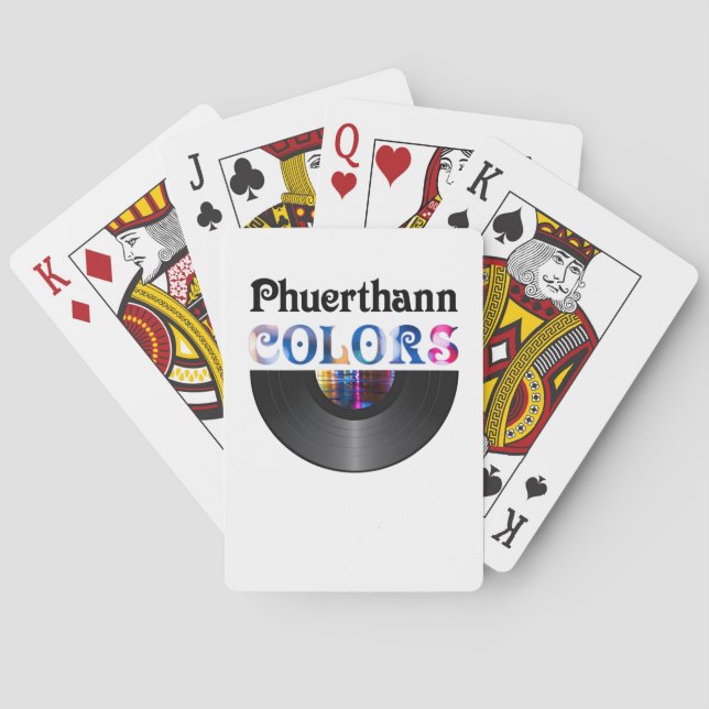 "Colours" Half-Vinyl Album Design Playing Cards (Back)