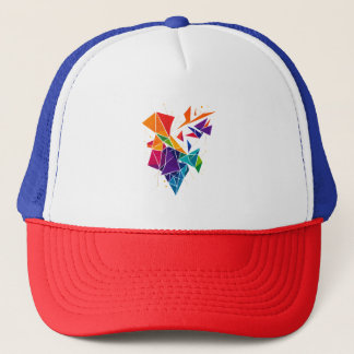 colours in fashionable trucker hat