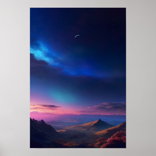 Colours in the Celestial Canvas Poster (Front)