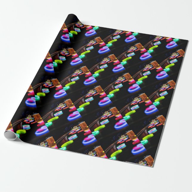 Colours In the Dark Wrapping Paper (Unrolled)
