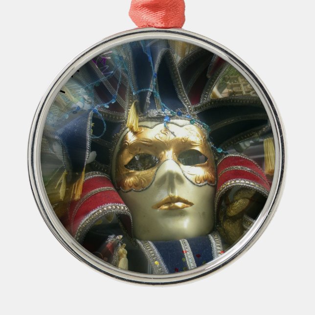 Colours Masquerade Metal Tree Decoration (Front)