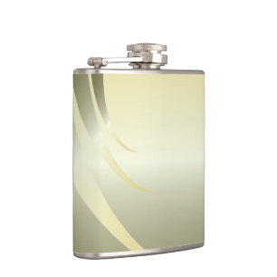 colours of a summer sunset hip flask