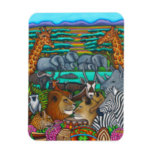 Colours of Africa 3"x4" Photo Magnet by LIsa Loren