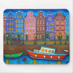 Colours of Amsterdam Mouse Pad by Lisa Lorenz