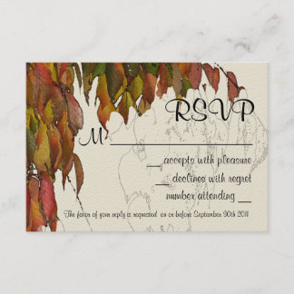 Colours of Autumn RSVP Card
