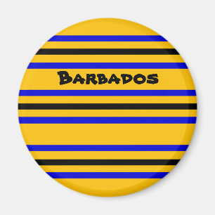 Colours of Barbados Flag Magnet