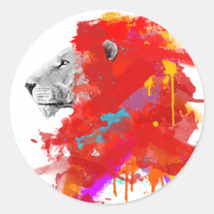 Colours of Courage Classic Round Sticker