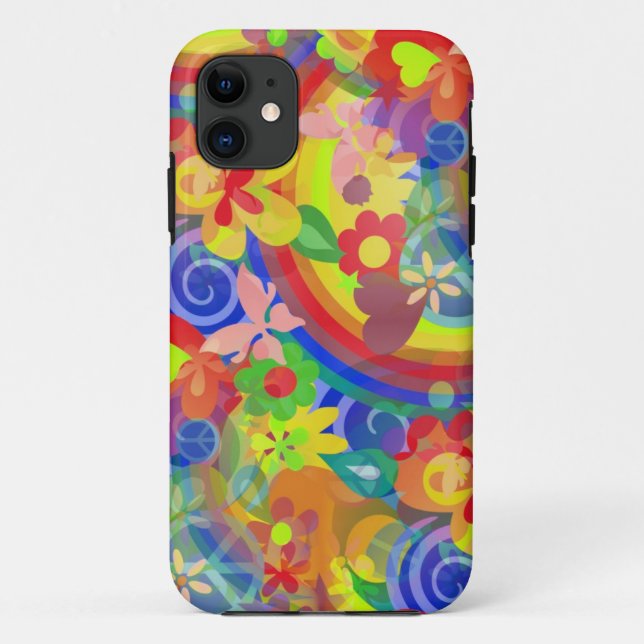 Colours of Flower Power Case-Mate iPhone Case (Back)