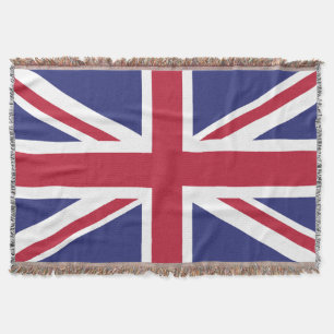 Colours of Great Britain Flag. Throw Blanket