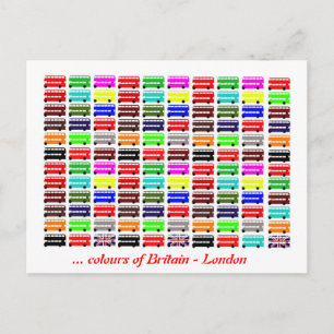 Colours of London, United Kingdom Postcard