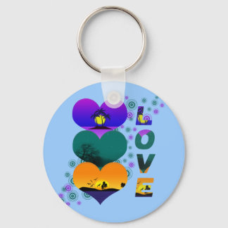 Colours of Love Key Ring