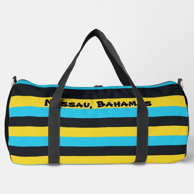 Colours of Nassau Flag  Duffle Bag (Front)