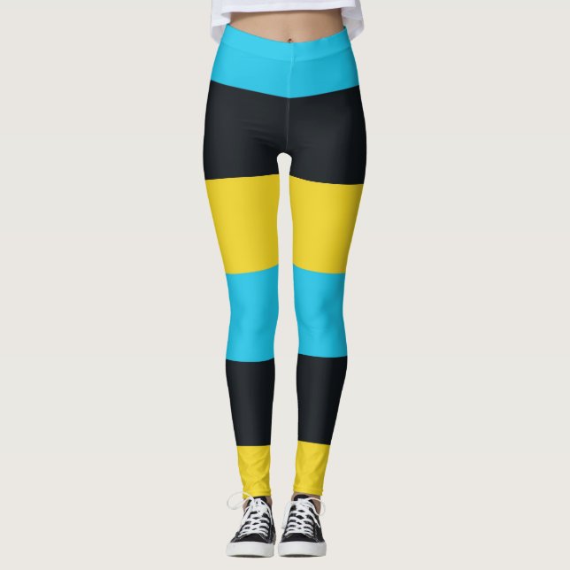 Colours of Nassau Flag  Leggings (Front)
