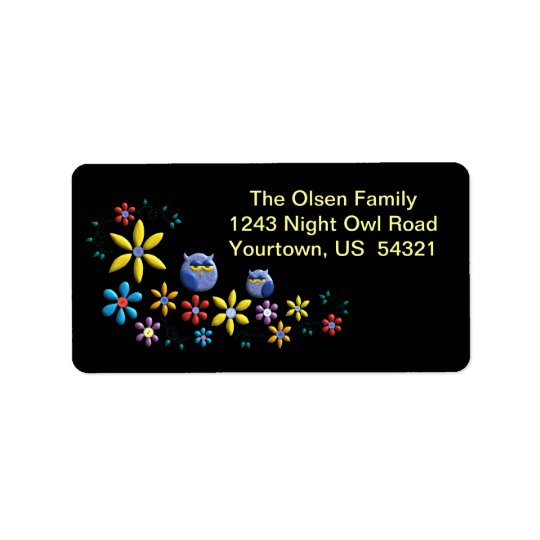 Colours Of Night Address Label