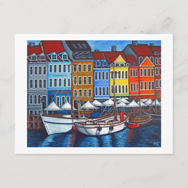 Colours of Nyhavn Postcard (Front)