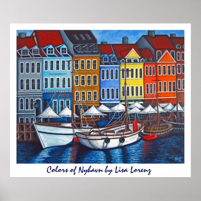 Colours of Nyhavn Poster Print (Front)