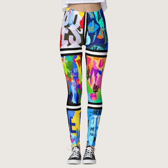 colours of poetry leggings (Front)