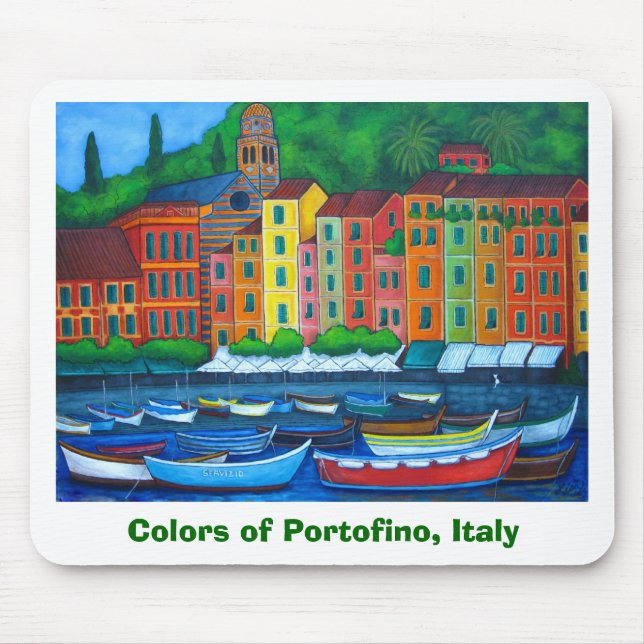 Colours of Portofino Mouse Pad (Front)