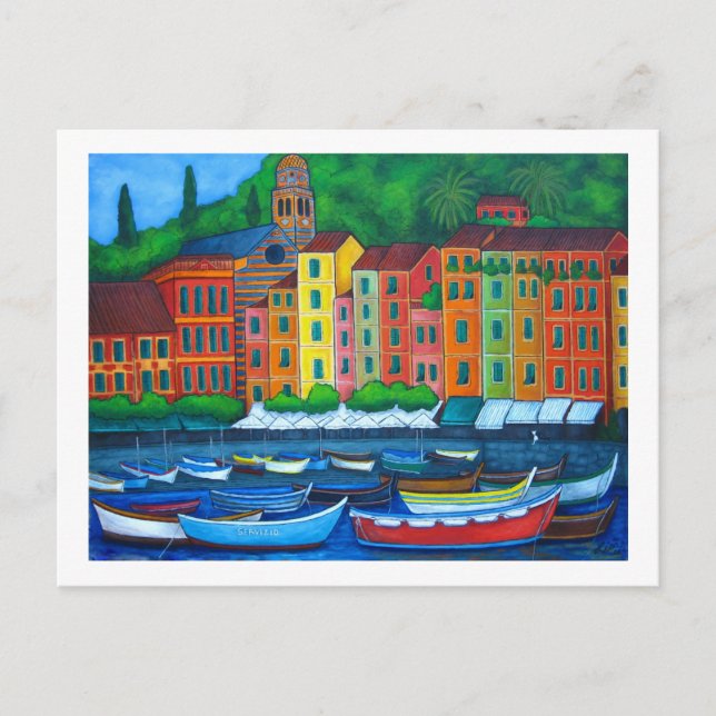 Colours of Portofino Postcard (Front)